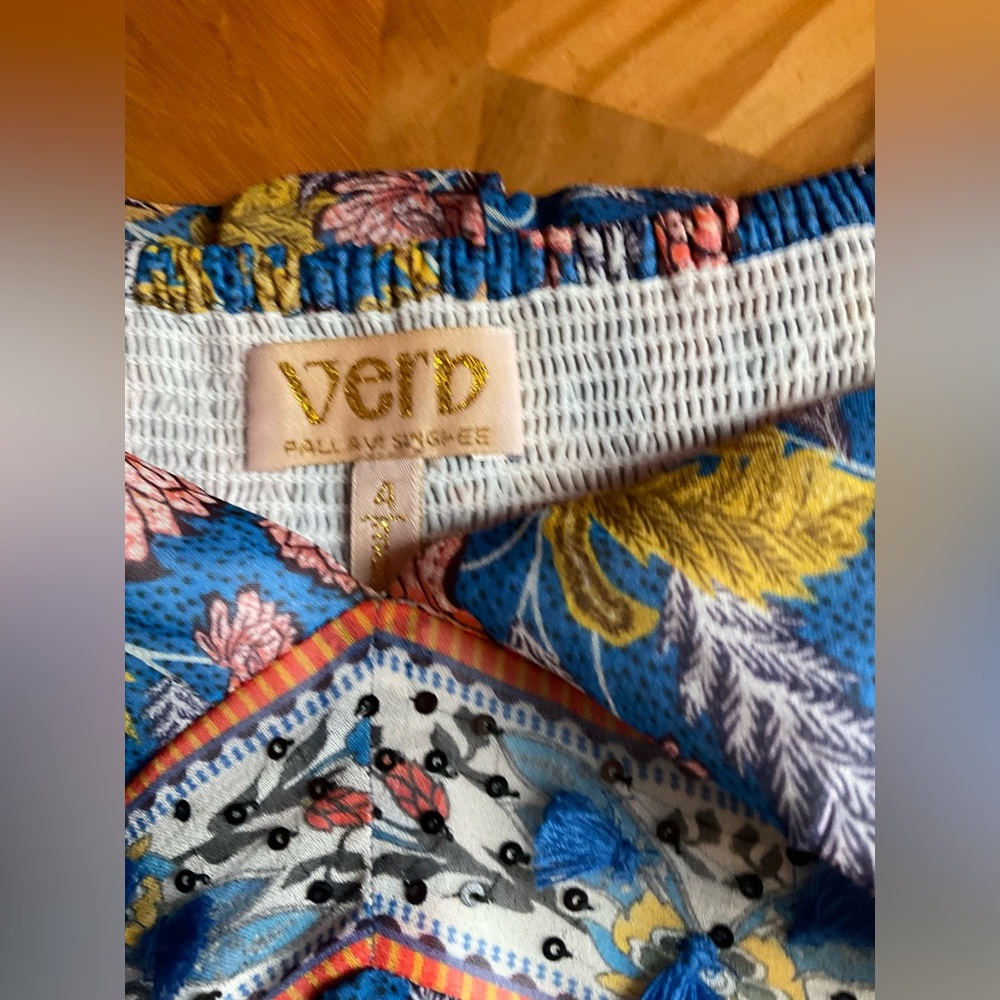 Verb vineyard tiered maxi dress sz 4 - Picture 10 of 11